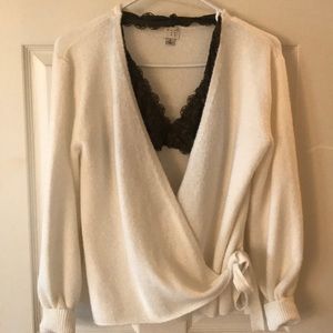 A New Day Wrap Sweater (M)
